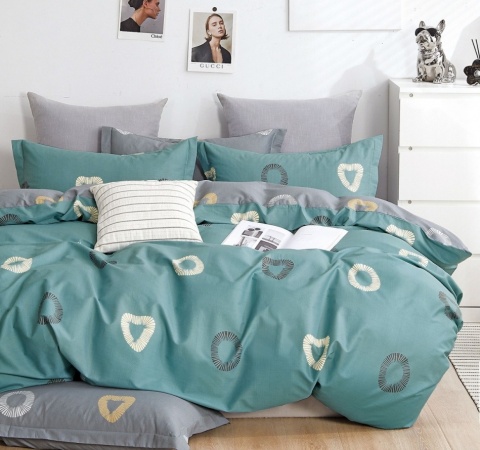 Pościel Bawełna w koła 160x200 3części #M1565 Pościel Bawełna w koła 160x200 3części #M1565