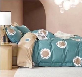 Pościel Bawełna w koła 160x200 3części #M1584 Pościel Bawełna w koła 160x200 3części #M1584