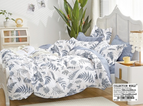 Pościel Bawełna w liście 160x200 3części #M1522 Pościel Bawełna w liście 160x200 3części #M1522