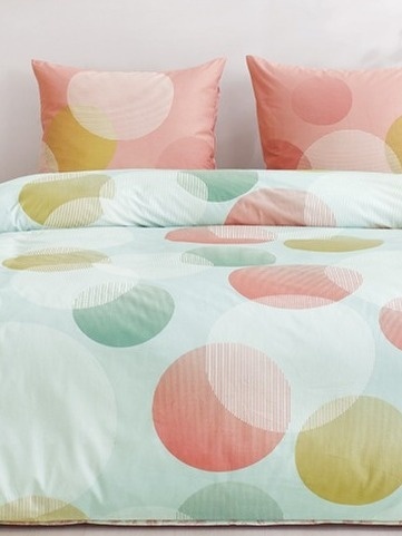 Pościel Bawełna w koła 160x200 3części #M1652