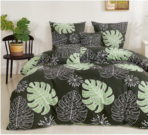 Pościel Bawełna w liście 160x200 3części #M1724 Pościel Bawełna w liście 160x200 3części #M1724