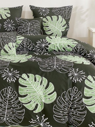 Pościel Bawełna w liście 160x200 3części #M1724 Pościel Bawełna w liście 160x200 3części #M1724