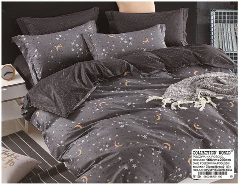 Pościel Bawełna w gwiazdki 160x200 3części #M1190 Pościel Bawełna w gwiazdki 160x200 3części #M1190