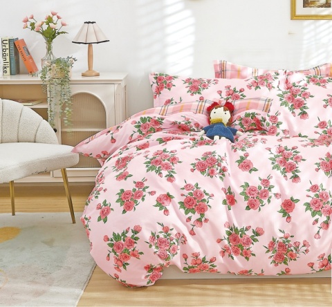 Pościel Bawełna w kwiaty 200x220 3części #M1514 Pościel Bawełna w kwiaty 200x220 3części #M1514