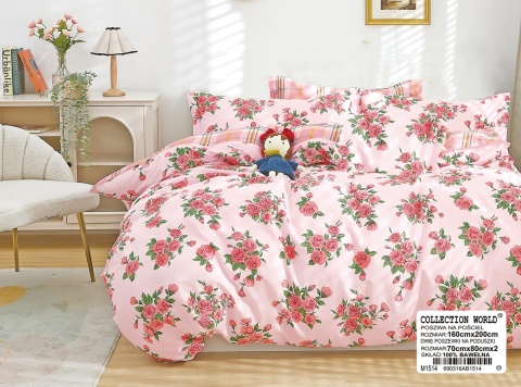 Pościel Bawełna w kwiaty 200x220 3części #M1514 Pościel Bawełna w kwiaty 200x220 3części #M1514