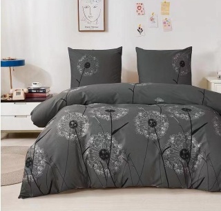 Pościel Bawełna w kwiaty 200x220 3części #M1641
