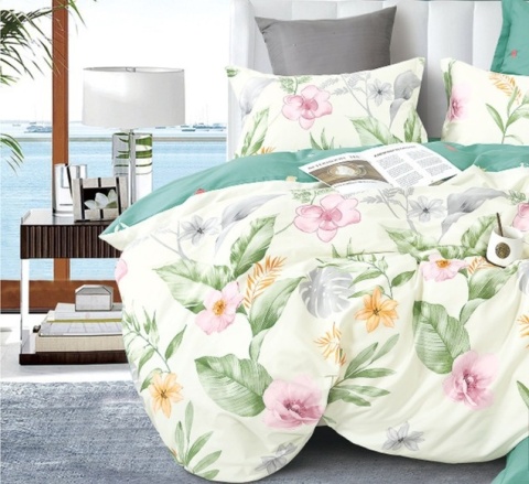 Pościel Bawełna w kwiaty 200x220 3części #M1667 Pościel Bawełna w kwiaty 200x220 3części #M1667