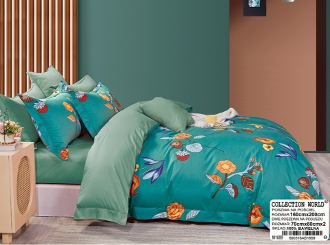 Pościel Bawełna w kwiaty 200x220 3części #M1689 Pościel Bawełna w kwiaty 200x220 3części #M1689