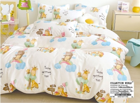 Pościel Bawełna dla dzieci 140x200 2części #M1789 Pościel Bawełna dla dzieci 140x200 2części #M1789