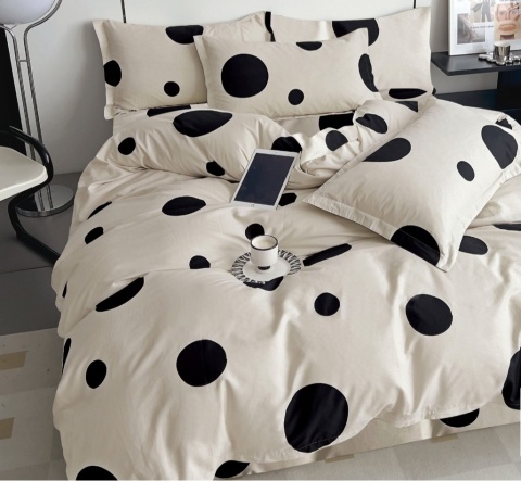 Pościel Bawełna w koła 140x200 2części #M1829 Pościel Bawełna w koła 140x200 2części #M1829