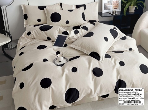 Pościel Bawełna w koła 140x200 2części #M1829 Pościel Bawełna w koła 140x200 2części #M1829
