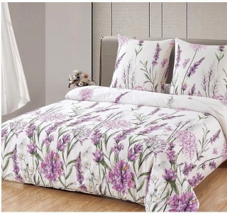 Pościel Bawełna w kwiaty 200x220 3części #M1875