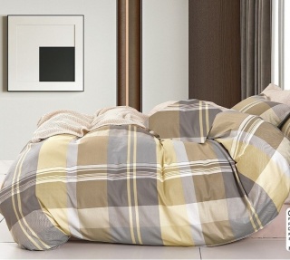 Pościel Bawełna w kratę 200x220 3części #M1785
