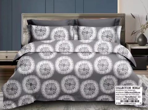 Pościel Bawełna w kwiaty 200x220 3części #M1894 Pościel Bawełna w kwiaty 200x220 3części #M1894
