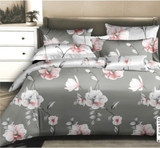 Pościel Bawełna w kwiaty 200x220 3części #M1896