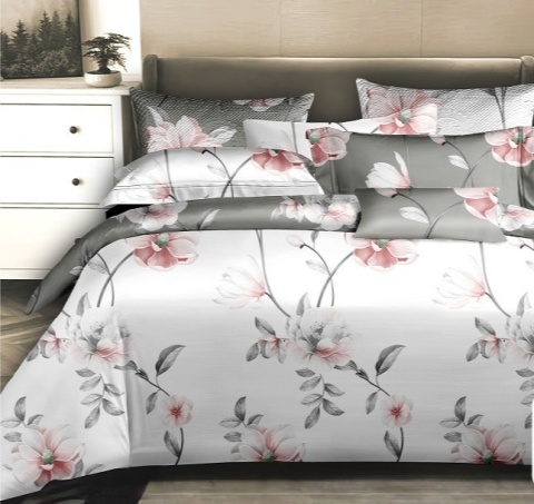 Pościel Bawełna w kwiaty 200x220 3części #M1895 Pościel Bawełna w kwiaty 200x220 3części #M1895