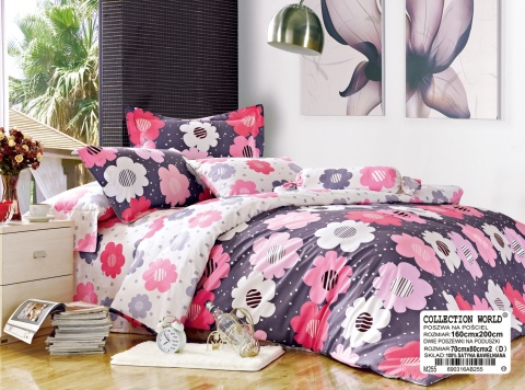 Pościel Bawełna w kwiaty 200x220 3części #M255 Pościel Bawełna w kwiaty 200x220 3części #M255