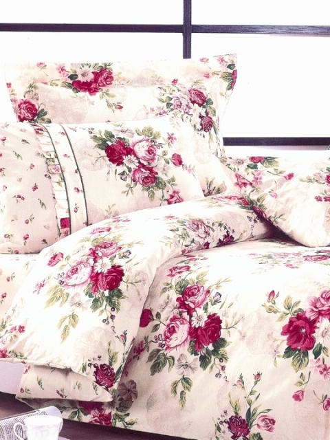 Pościel Bawełna w kwiaty 200x220 3części #M667 Pościel Bawełna w kwiaty 200x220 3części #M667