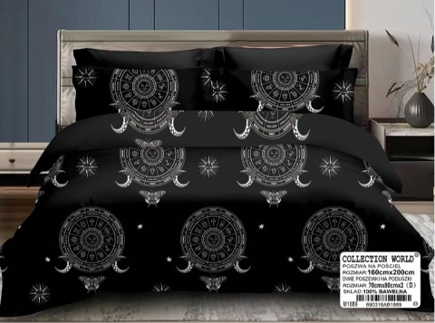 Pościel Bawełna Konstelacje 200x220 3części #M1889 Pościel Bawełna Konstelacje 200x220 3części #M1889