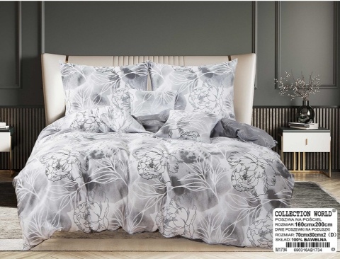 Pościel Bawełna w kwiaty 200x220 3części #M1734 Pościel Bawełna w kwiaty 200x220 3części #M1734