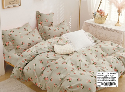 Pościel Bawełna w kwiaty 200x220 3części #M1634 Pościel Bawełna w kwiaty 200x220 3części #M1634