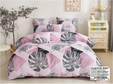 Pościel Bawełna w liście 140x200 2części #M1725 Pościel Bawełna w liście 140x200 2części #M1725