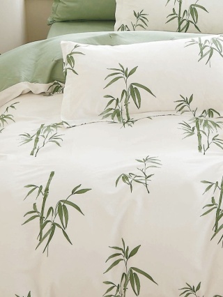 Pościel Bawełna w liście 160x200 3części #M1911