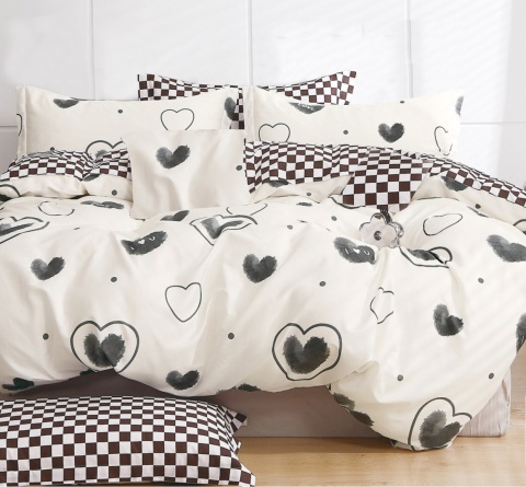 Pościel Bawełna w serca 140x200 2części #M1596 Pościel Bawełna w serca 140x200 2części #M1596