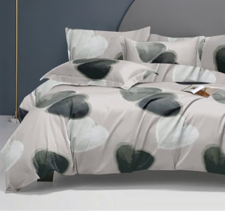 Pościel bawełniana w serca 160x200 3-części #M1929