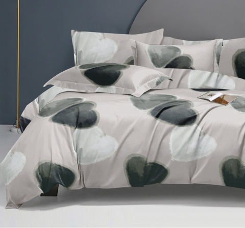 Pościel bawełniana w serca 160x200 3-części #M1929