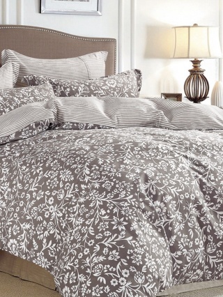 Pościel Bawełna w kwiaty 160x200 3części #M594