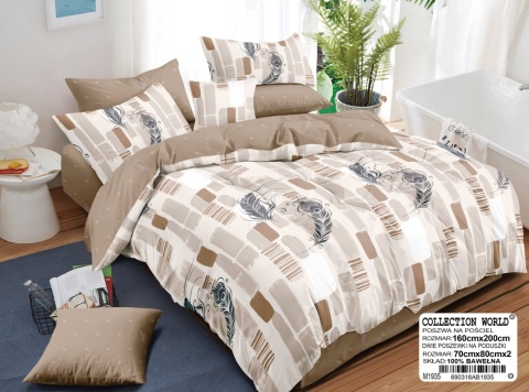 Pościel bawełniana 160x200 3-części #M1935