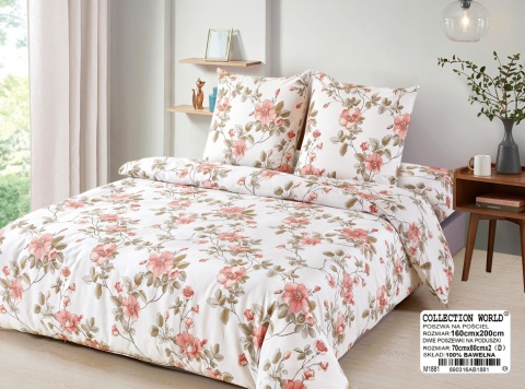 Pościel bawełniana 160x200 3-części #M1883