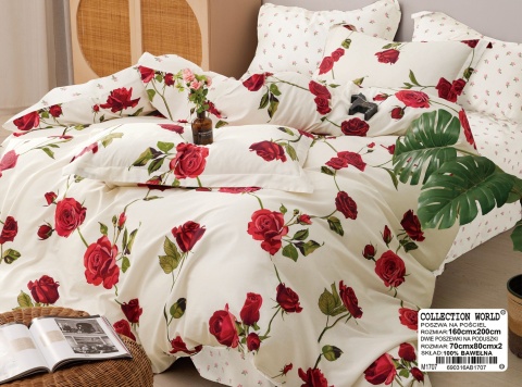 Pościel bawełniana 160x200 3-części #M1707