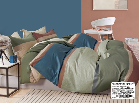 Pościel bawełniana 160x200 3-części #M1802