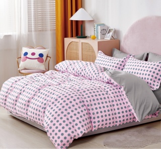 Pościel bawełniana w koła 160x200 3-części #M1443