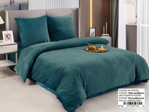 Pościel mikrofibra 3D bąbelkowa 200x220 cm,3części #RH1006